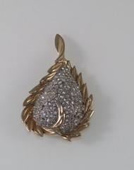Vintage Jomaz Joseph Mazer Rhinestone Brooch