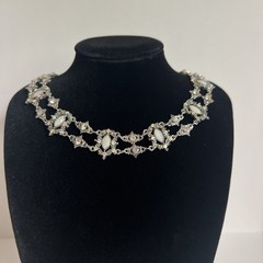 Vintage VCLM Hand Crafted Adjustable Choker Necklace Double Chained