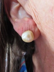 Vintage 1980’s Irregular Oversize Pierced Stud Earrings