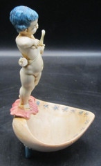 Vintage Fontanini Depose Italy Cherub Figurine #186 Ring Jewelry Trinket Holder