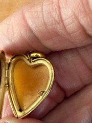 Vintage 1/20 14k Gold-Filled Heart Locket with I Love You