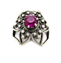 Vintage Elegant Soviet RING Silver⭐875 stamp Star USSR-size: 6.25US (17mm)| UA#4