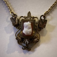 Antique Victorian Gold Tone Chain Necklace