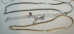 Good Quality NECKLACE & CHOKER LOT Silver & Gold Toned GUESS PARKLANE Very Nice!