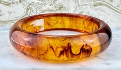 Lucite & Bakelite Bangle Group c1950s-60s