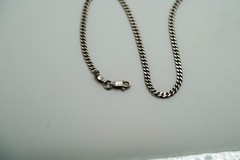 Vintage Sterling Silver 9.75″ x 3mm Curb Chain Bracelet JB47