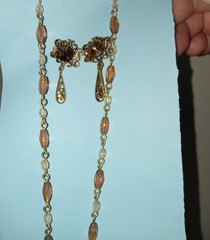 vintage jewelry Velvet Rose Necklace, Goth, Brooch, Earrings. Unique/Rare