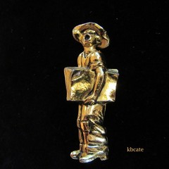 VTG 1930’s Lester Gaba Coro Designer RhineStone Patriotic Liberty Bell Brooch
