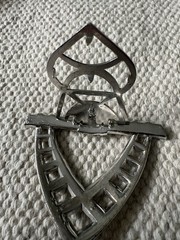 Vintage Art Deco Elisha Phinney 1932 Rhinestone Hinged Fur Dress Clip Brooch