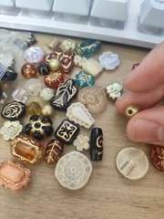 Boho Acrylic Czech Beads Mix – Colorful DIY Jewelry Making Craft Supplies Lot