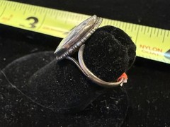 OLD BUTTERFLY WING RING 1839 – 1841 Neustadt & Barnett BIRMINGHAM SILVERSMITH