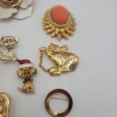 Frog Bear Dog Misc Lapel Pin Brooch Mix Lot – Fashion Jewelry Some Vtg Angel Cat