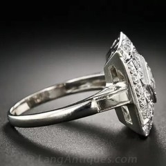 0.68Ct White Round Simulated Diamond Antique Style Ring In 925 Sterling Silver