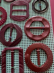 Burgundy Scarf Slides