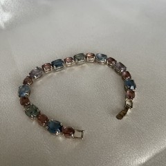 Multicolor Faceted Gemstone Bracelet
