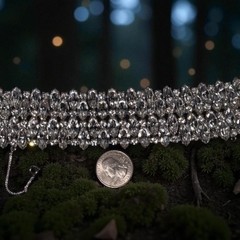 XXL B. David Brilliant Huge Clear Crystal Ice Marquis Rhinestone Estate Bracelet