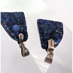 VTG Lapis Lazuli Blue Stone Pendant 925 Sterling Silver Lot 2 Celestial Artisan