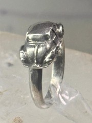 Car ring moving car volkswagen bug band solid size 5.25 sterling silver women