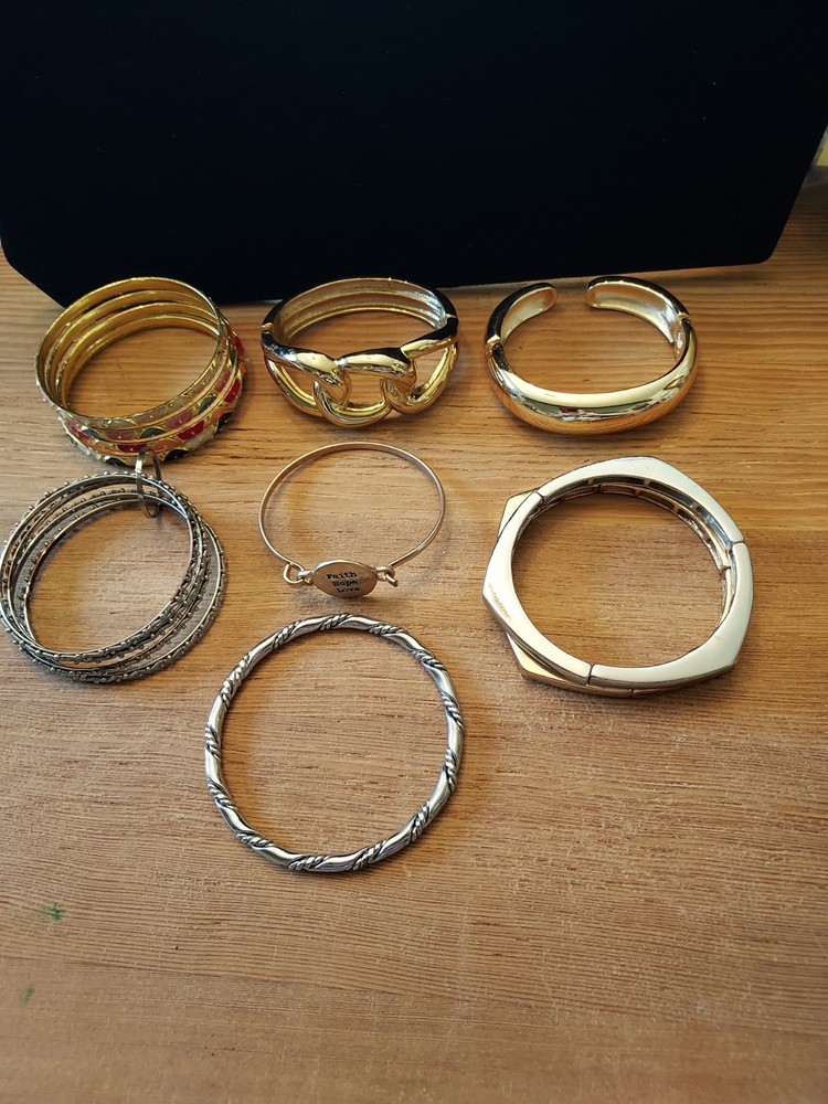 Vintage Lot Of 11 Awesome 1970s-80s Bracelets