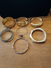 Vintage Lot Of 11 Awesome 1970s-80s Bracelets