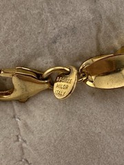 BRONZE MILOR ITALY Signed 7 – 7 1/2 Inch Art Deco Style Bracelet