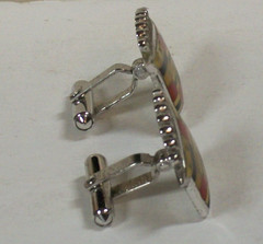 Retro Cadillac Car Emblem Cufflinks Crest Sterling Silver General Motors Vtg