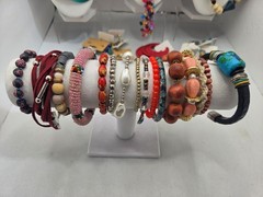 ​HUGE 38 pc Jewelry LUCKY BRAND Wood Bead Vintage To Now LOT Necklaces Bracelets