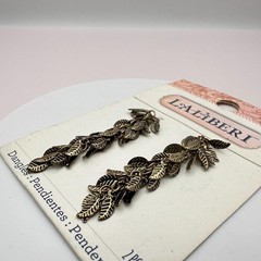 Vintage Y2k Laliberi Relic Bronze Cascading Leaf Dangle Findings Jewelry Making
