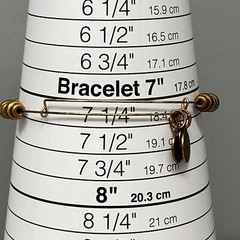 Alex & Ani Bracelet Gold/Copper Tone Adjustable Slide Beads Stackable 7.25+