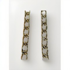 Kenneth Jay Lane KJL Set Of Two (2) Goldtone Chains One 29”L & One 24”L Vintage