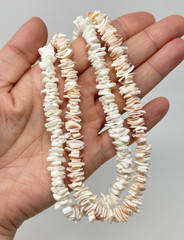 Vintage Y2K 90s Puka Shell Heishi Necklace Lot (10) Surfer Hawaiian Summer Beach