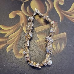 Boxed Victorian Revival Vintage 7″ Charm Bracelet in JTV Gift Box