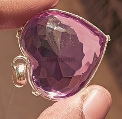 Flawless 110 Ct Natural Pink Imperial Topaz Certified Heart Shape Pendant