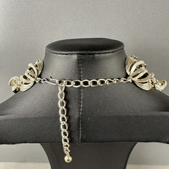 Vintage ART Arthur Pepper Necklace Gold Tone 5 Strand Chain 13-18″