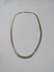 925 Italy Two-Tone Wide Double Curb Link Necklace 18” 18.45g 5.7mm