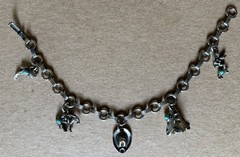 Vintage Maisel’s Nickel Silver Western Charm Bracelet – Fred Harvey Era