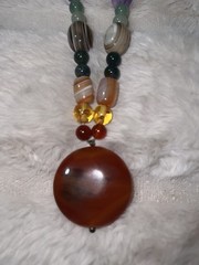 Vintage Metropolitan Museum Multiple Gemstone Necklace