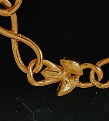 TRIFARI Goldtone Chain and Rhinestone Bracelet and Earrings