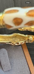KJL kenneth jay lane bracelet hinged giraffes gold tone enamel vintage 6.5 wow!