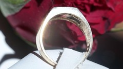 14k yellow gold ring 1.00ct onyx diamond size 10.5 vintage handmade 6.95gr