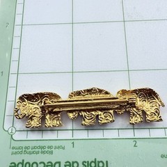 Vintage 1928 Brand Sparkly Crystal Elephant Gold Tone Brooch Estate Pin