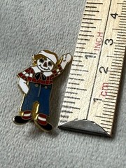 Rare 1973 Raggedy Andy Enamel Pin Bobbs Merrill Cloisonné Enamel Brooch Vintage
