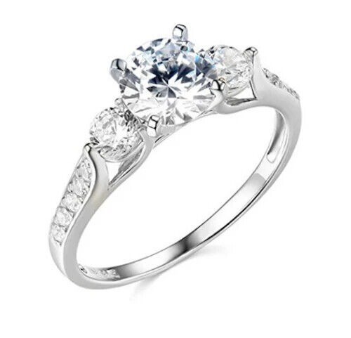 Art Deco 1.90 Ct White Diamond Antique Vintage Wedding Ring 925 Sterling Silver