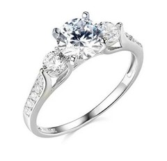 Art Deco 1.90 Ct White Diamond Antique Vintage Wedding Ring 925 Sterling Silver