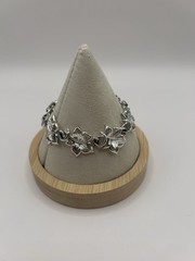 Vintage CORO Bracelet Silver Tone Ivy Leaf leaves Fall Holiday Jewelry Classic