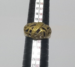 VINTAGE ANCIENT RING WITH ROMAN TOUCH NEAR EASTERN GILDING EXTREMELY INCREDIBLY