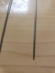 Antique Vintage 2 Hat Stick Pins / 3 +1/8″ Shaft – POSSIBLY ASIAN