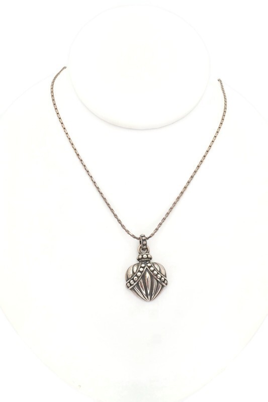 Vintage Monet Sterling Silver 925 Pendant Necklace 17.75″