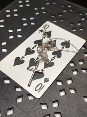 18 Inch Sterling Silver Infinity Cross Necklace