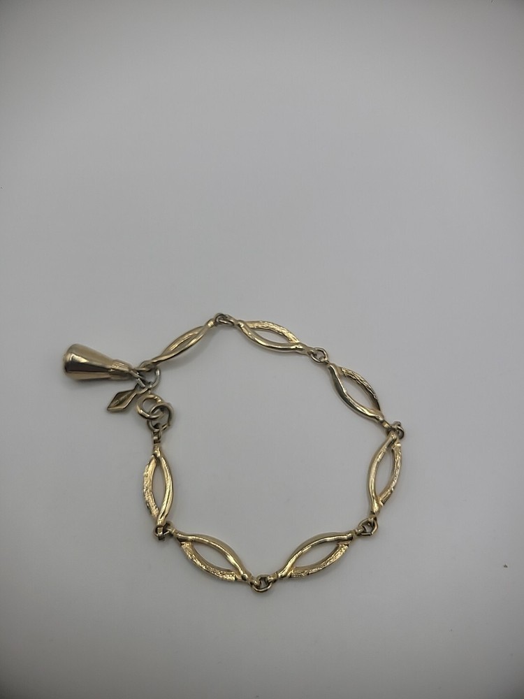 Vintage Sarah Coventry Womens Bracelet Gold Tone Links Dainty Wedding